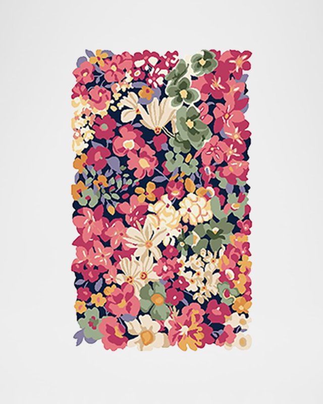 Laura's Flowers Rug, 3' x 5'